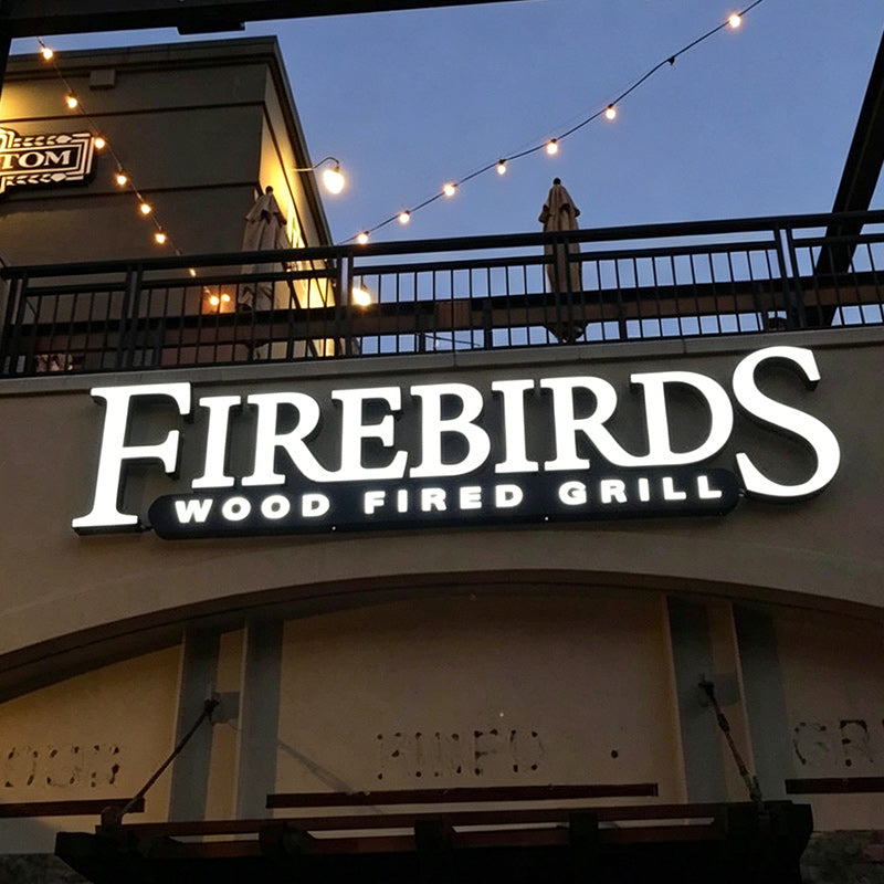Front lit sign letters signs