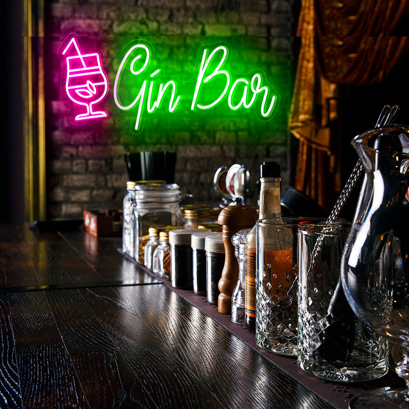 Gin Bar with Glass