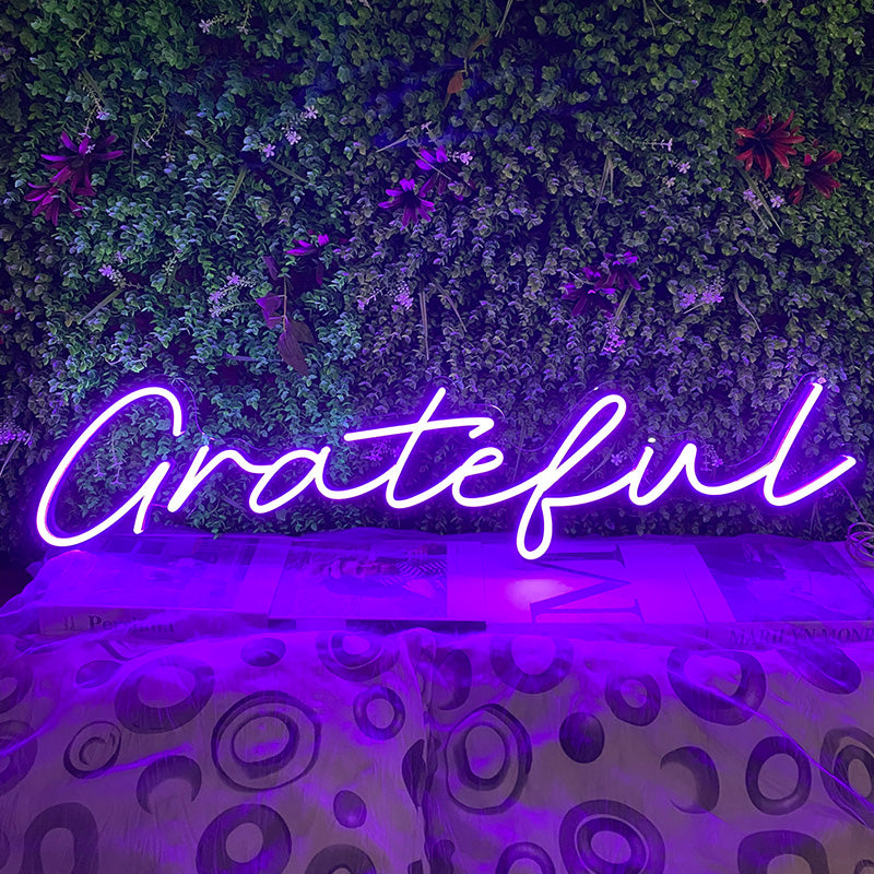 Grateful Wall Art Neon Light