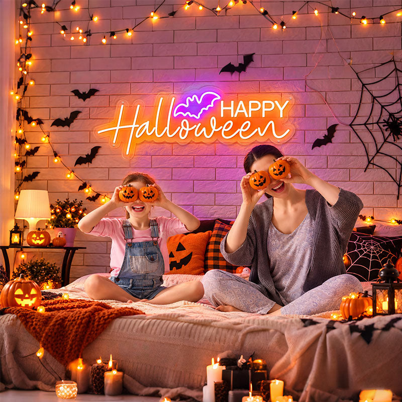 Happy Halloween Neon Sign