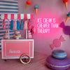 Ice Cream Is Cheaper Than Therapy LED neon quote sign