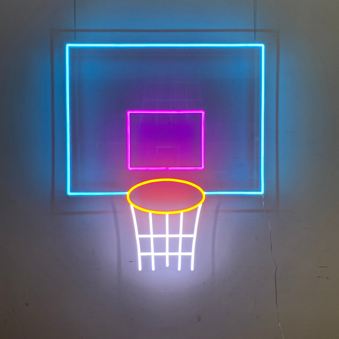 Led Basketball Hoop Neon Light | Neon Party