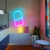 Ice cream Popsicle Stick LED neon wall art