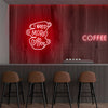 I need more coffee personalized neon