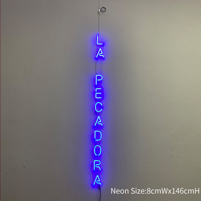 Client's neon light sign