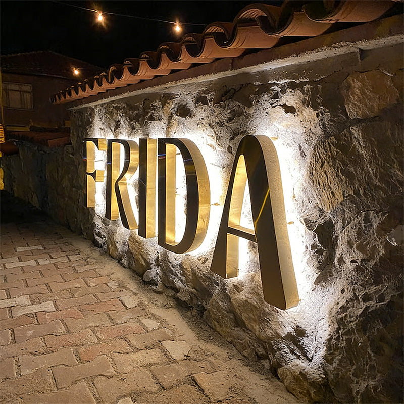Custom backlit letters signs