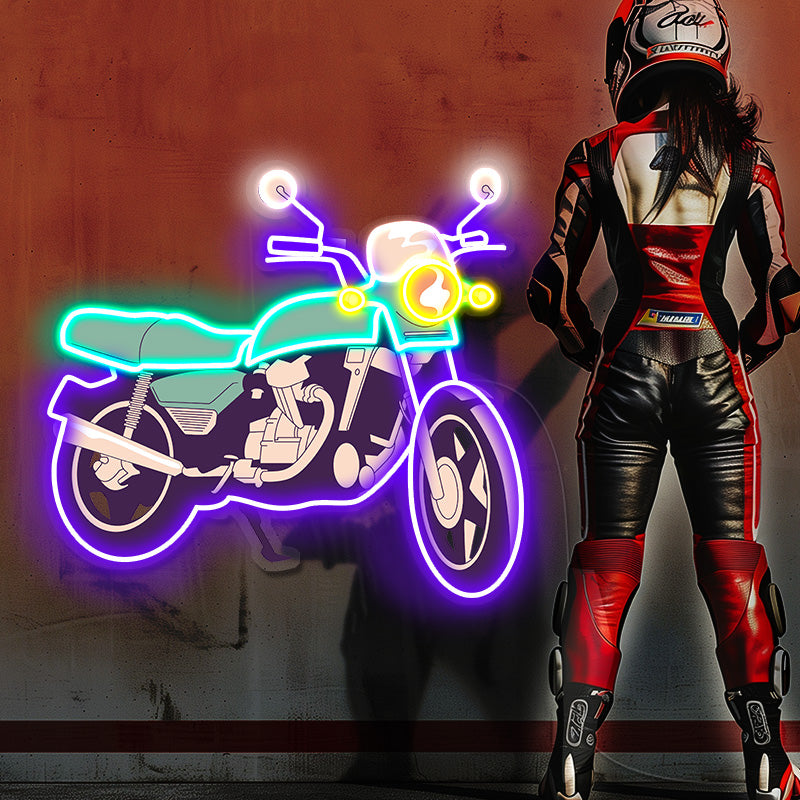 Retro Motorcycle LED Neon Sign