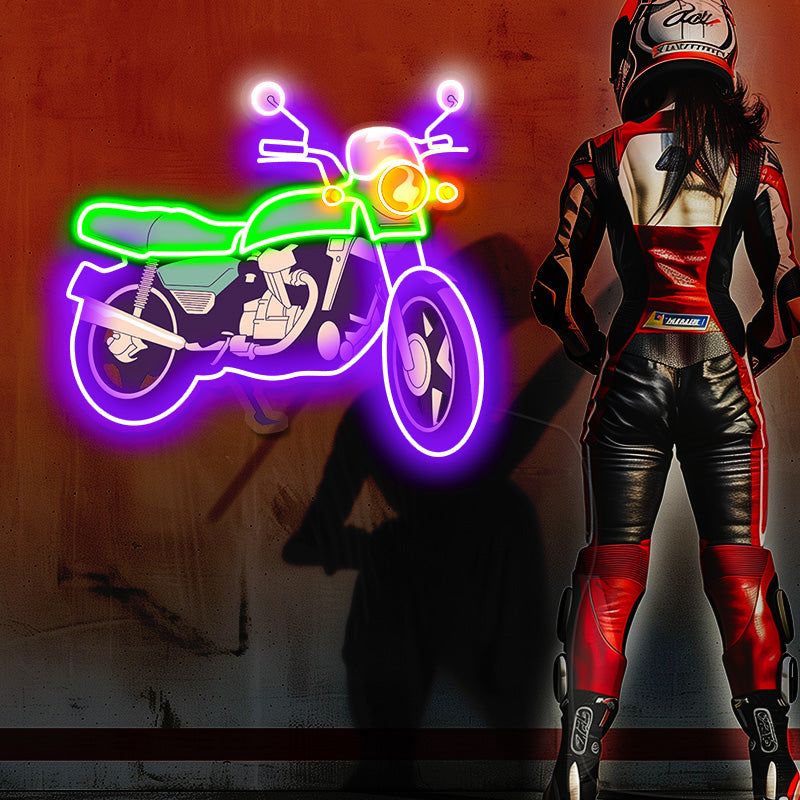 Retro Motorcycle LED Neon Sign