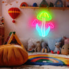 Mushroom neon wall art