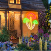 Mushroom neon wall art