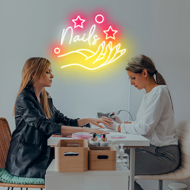 Nails and Stars LED Neon