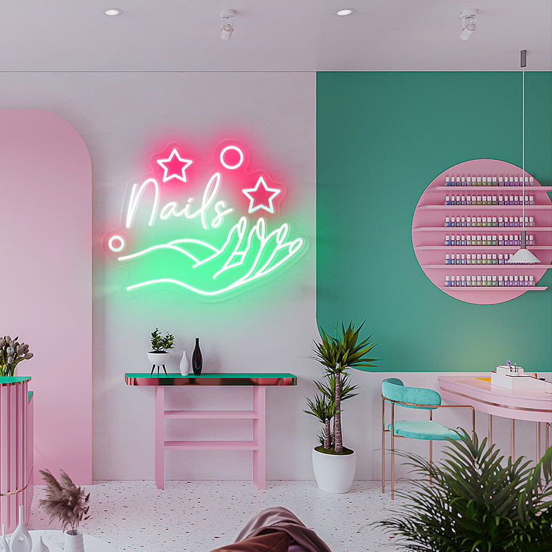 Nails and Stars LED Neon