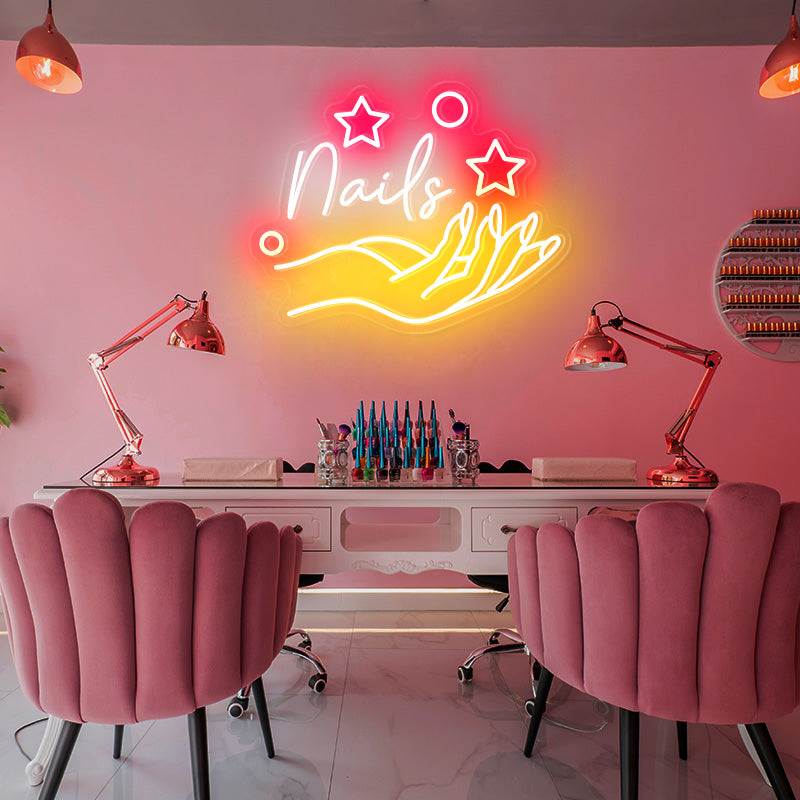 Nails and Stars LED Neon