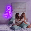 Body line neon art