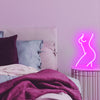 Personalised design lady body shape neon art
