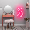 Personalised design lady body shape neon art