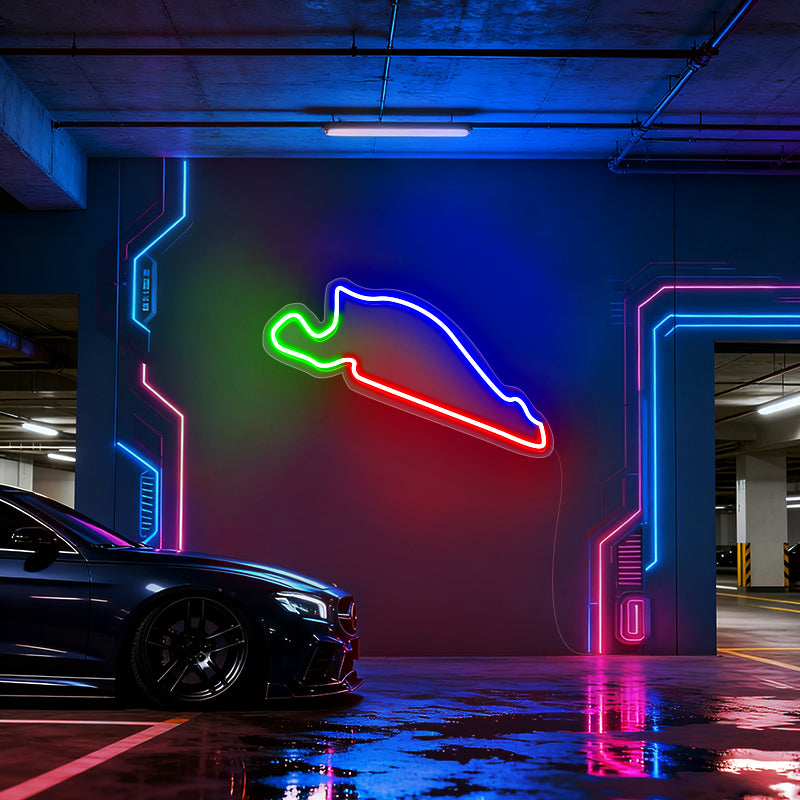 Portland international Raceway neon