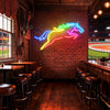 Galloping horse neon sign