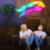 Galloping horse neon sign