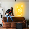 Rock n Roll Hand Neon Sign