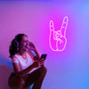 Rock n Roll Hand Neon Sign