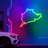 Race track neon sign  neon