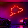 Race track neon sign  neon