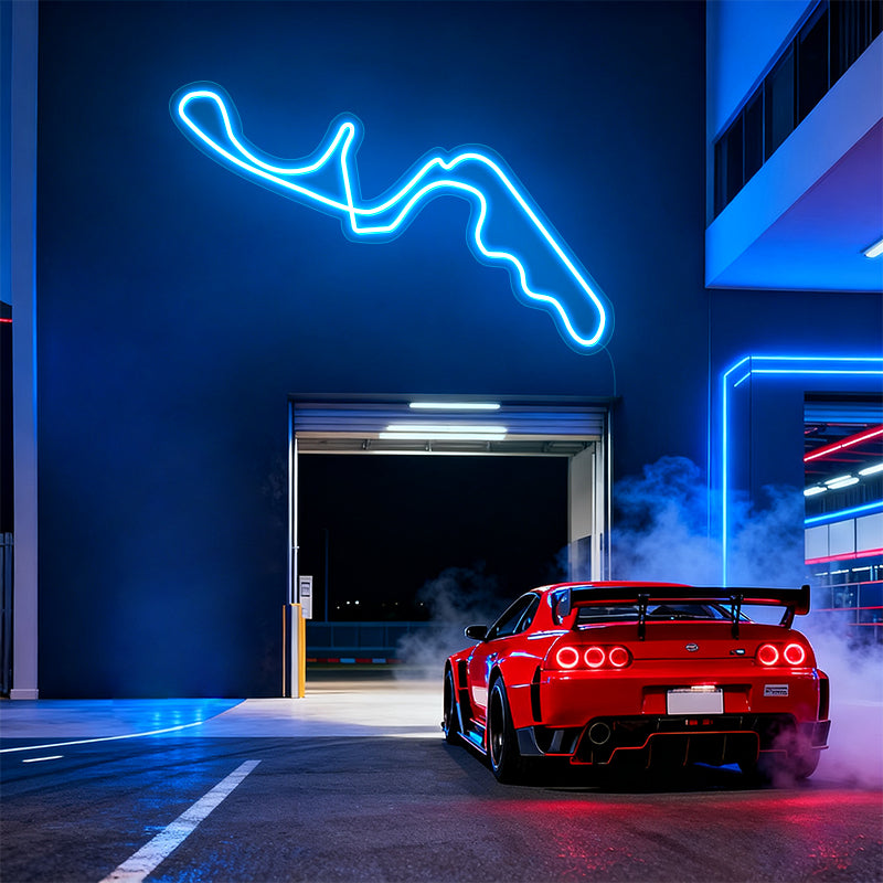 SUZUKA Track Neon lights