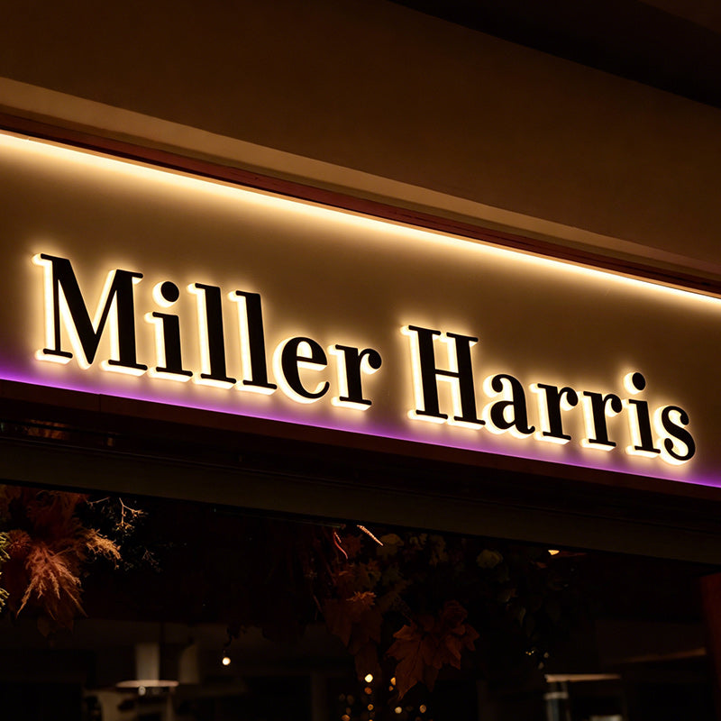 Side illuminated letters signs