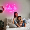 Custom Name in Cat Silhouette LED neon sign