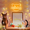 Custom Name in Cat Silhouette LED neon sign