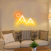 Sunrise Over Mountain Peaks Neon