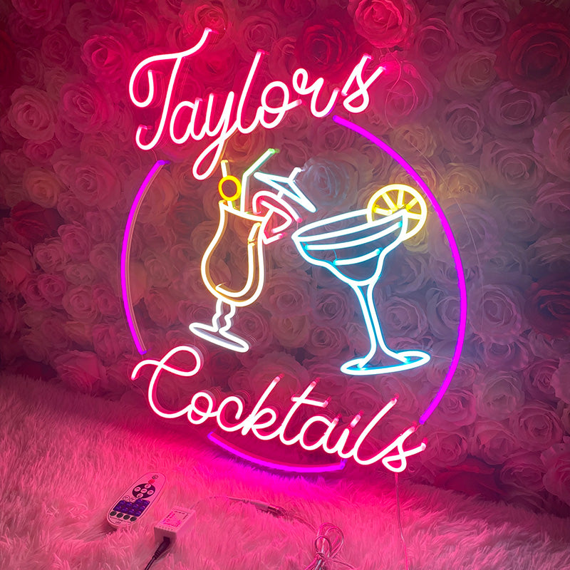Personalised Cocktails Sign
