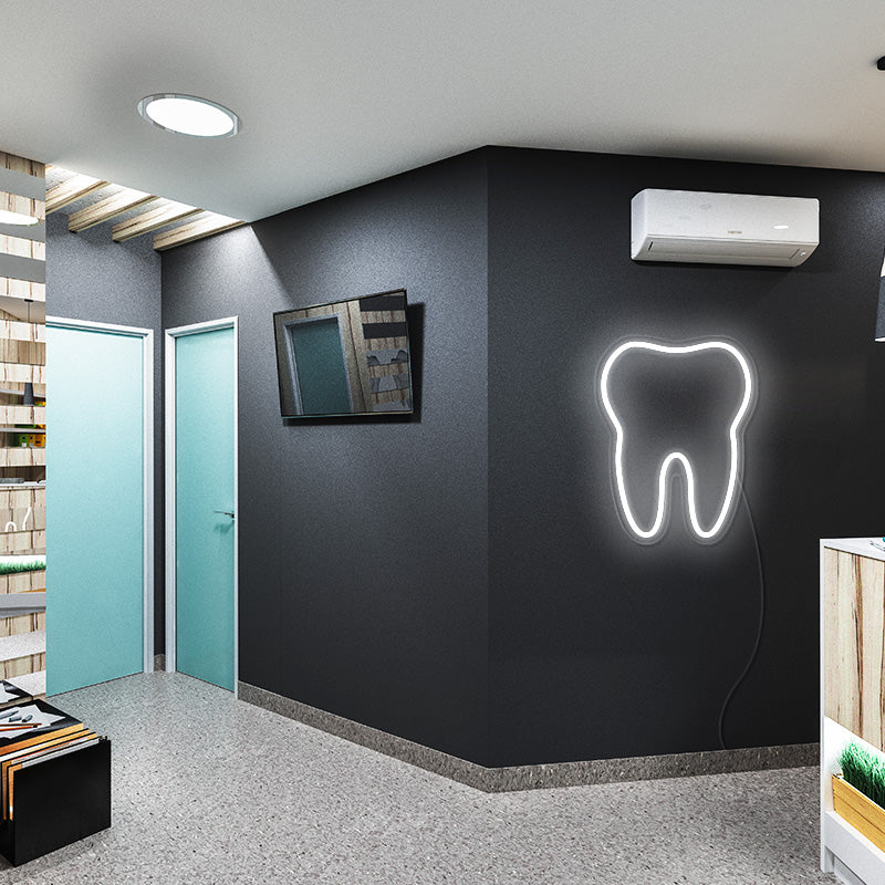 Tooth LED Neon Sign for Dentistry | Business Neon Signs
