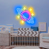Customised Saturn With Stars Neon Art