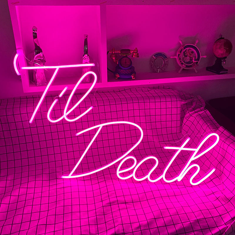 Til Death neon light