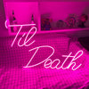 Til Death neon light