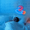 Astronaut Flying in Rocket LED neon light