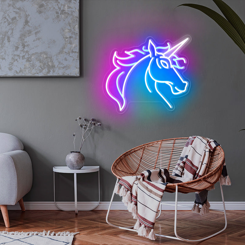 Customised mythical unicorn neon gifts