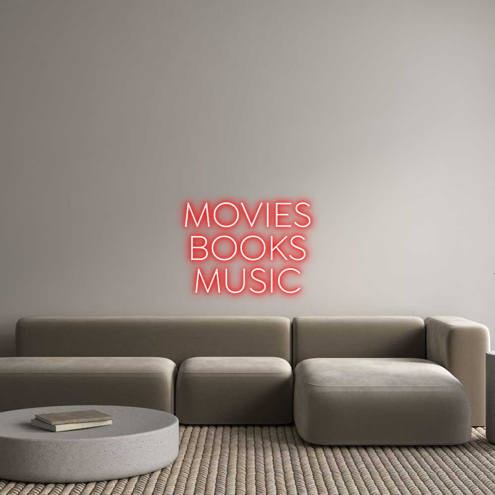 Mu Neon Sign Custom neon sign MOVIES BOOKS MU...