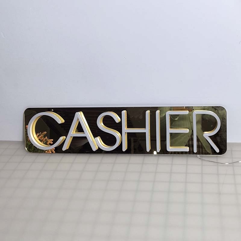 50% OFF Clearance Sale_'CASHIER' neon sign