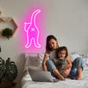 Cute pet cat model neon sign