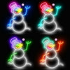 Snowman neon Christmas decorations