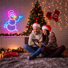 Snowman neon Christmas decorations