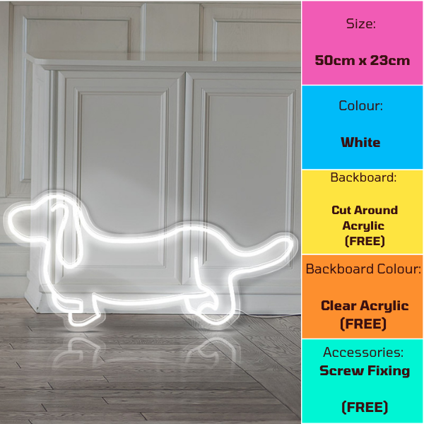 Dachshund Sausage Dog LED Sign