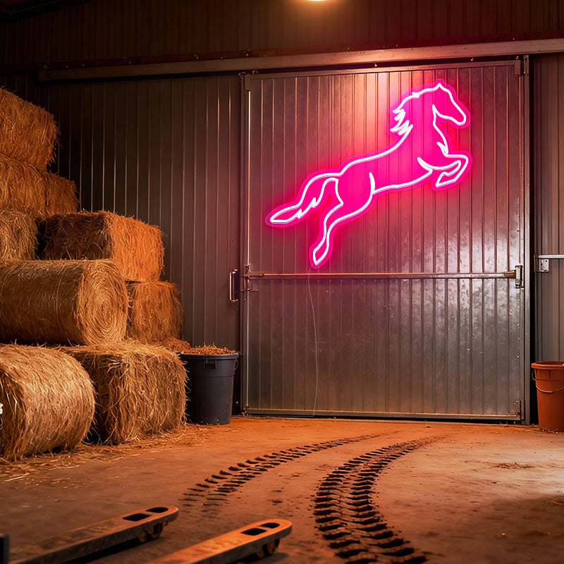 Jumping Horse Neon Sign