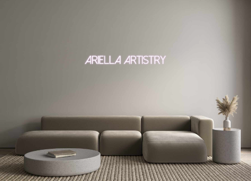 Custom neon sign Ariella Artis...