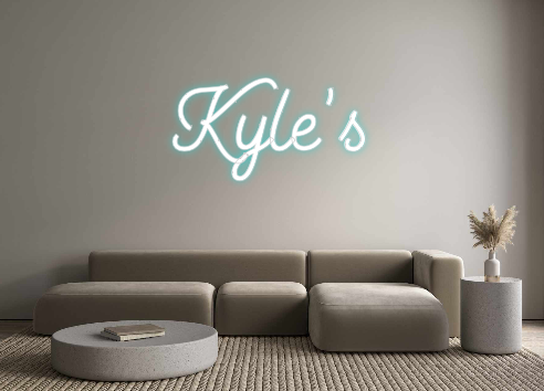 Custom neon sign Kyle’s