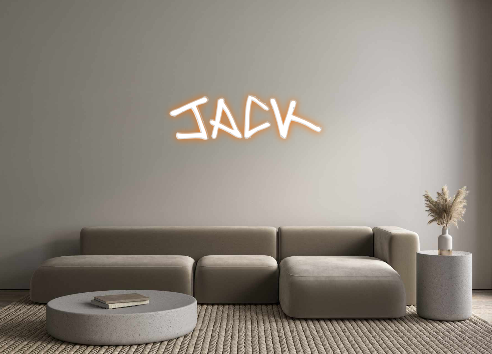 Custom neon sign Jack