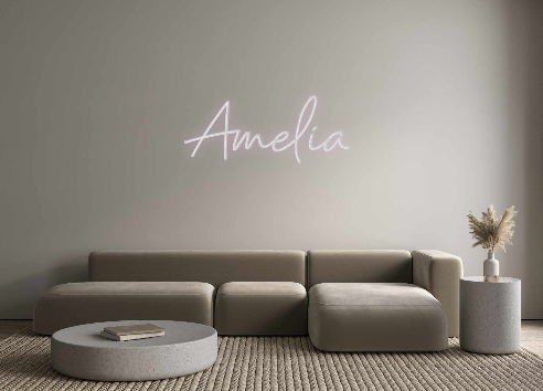 Custom neon sign Amelia